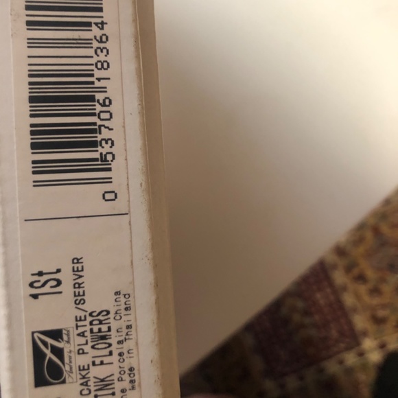 Beautiful Andrea by Sadek floral  cake plate and server - Picture 3 of 3